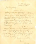 Letter from Fort Des Moines