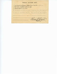 POW Card, Undated