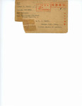 POW Card1, Received 1943-09-20 by Glenn H. Beyer