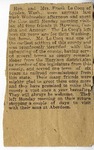 Notice in the Harrison Globe, ca. 1923