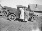 Hendrina Hospers, With Jicarilla Woman by Car