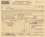 Shipping Label from Ralph B. LeCocq to Nelson Nieuwenhuis, March 2, 1971 by Ralph B. LeCocq