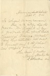 Letter from Board of Trustees about R.B. LeCocq's Graduate honor, Sept. 8, 1906 by Board of Trustees