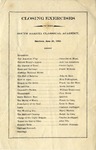 Closing Exercises, SD Classical Academy, June 30, 1903 by South Dakota Classical Academy