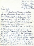 Letter from Camp Bowie, Texas,  March 15, 1942