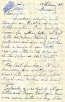 Letter from Germany, February 18, 1945