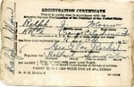 Registration Certificate, October 16, 1943 by Ralph Mouw