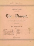 The Classic, February 1897 by Northwestern Classical Academy