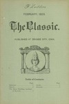 The Classic, February 1903 by Northwestern Classical Academy