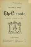 The Classic, October 1902 by Northwestern Classical Academy