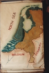 Oil painting: Netherlands map by Roeland Van Cavel