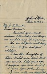 Letter from Johanna A. Cook to J. R. Brinks, Dec. 4, 1924 by Johanna A. Cook