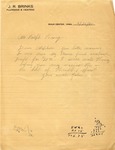 Letter from J.R. Brinks to R.B. LeCocq, February 21, 1925