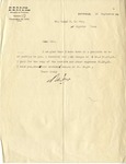 Letter from B. de Jonge to R.B. LeCocq, September 18, 1925