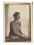 Photograph of Elisabeth Wolff sitting in front of a window, undated